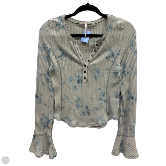 Top Long Sleeve By Free People In Grey, Size: S