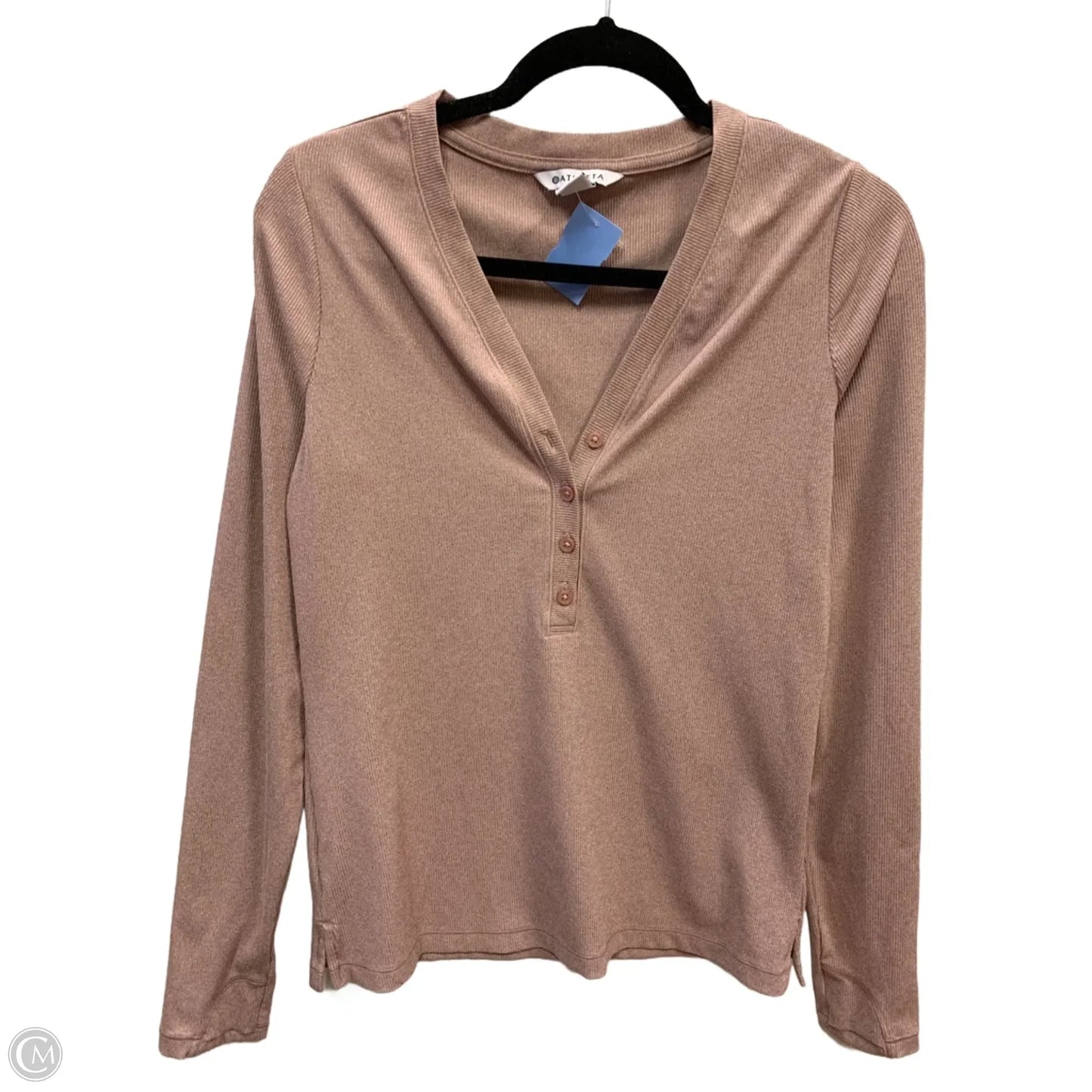 Athletic Top Long Sleeve Crewneck By Athleta In Pink, Size: M