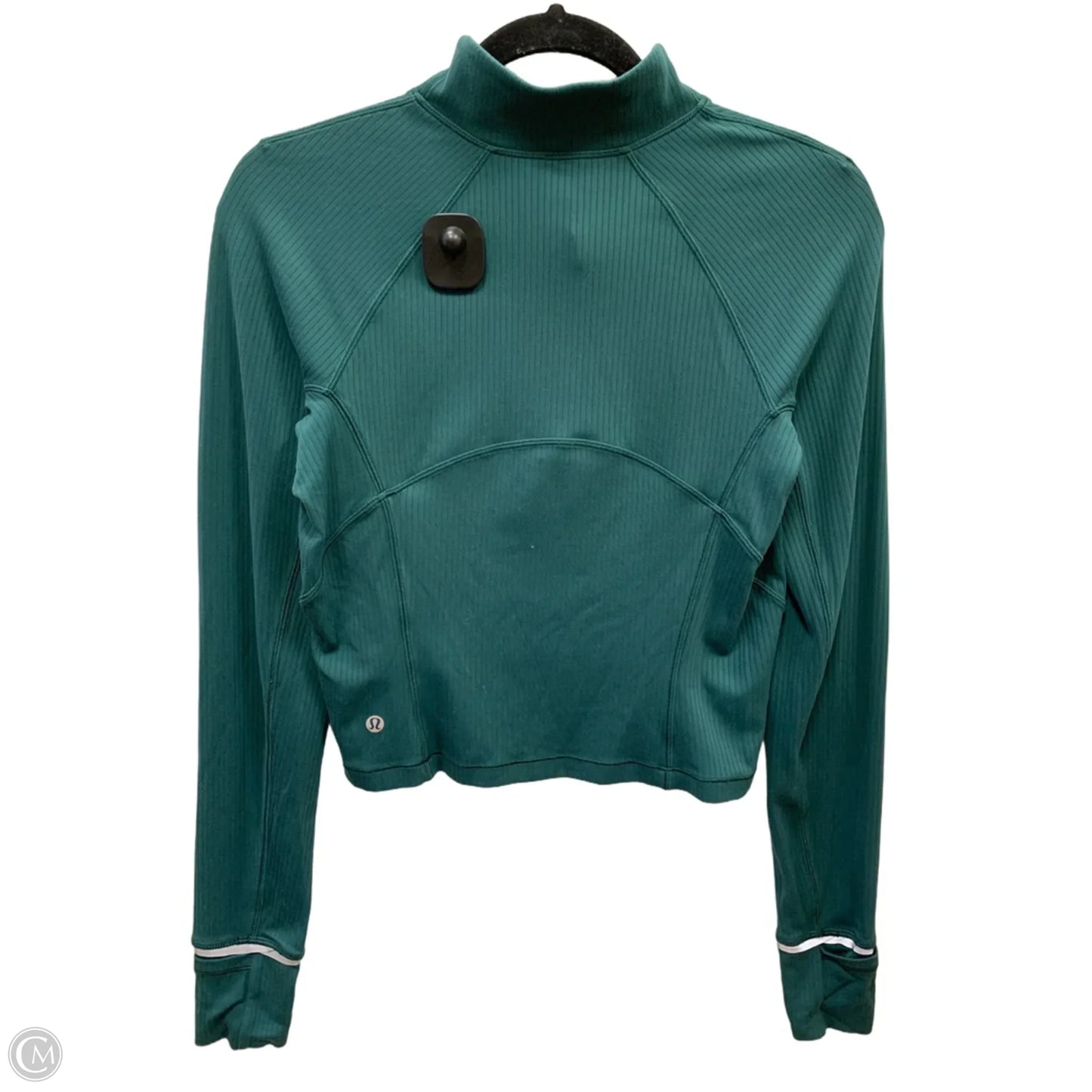 Athletic Sweatshirt Collar By Lululemon In Green, Size: M