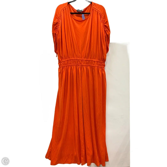 Dress Casual Maxi By Eloquii In Orange, Size: 20