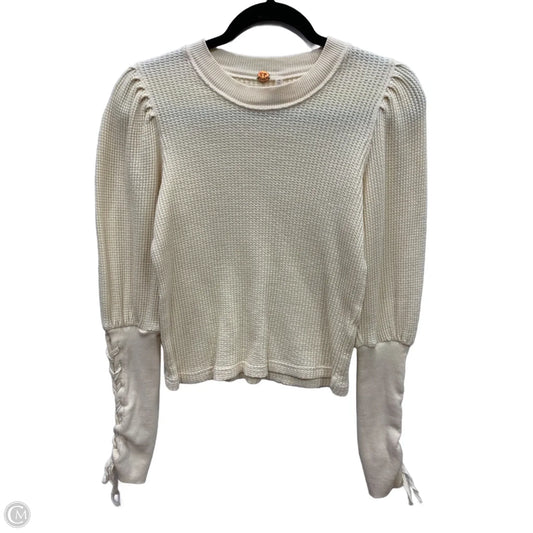 Top Long Sleeve Basic By Free People In Cream, Size: S