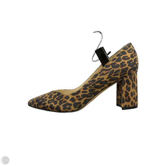 Shoes Heels Block By Marc Fisher In Animal Print, Size: 8