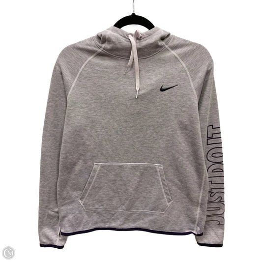Athletic Sweatshirt Hoodie By Nike In Purple, Size: M