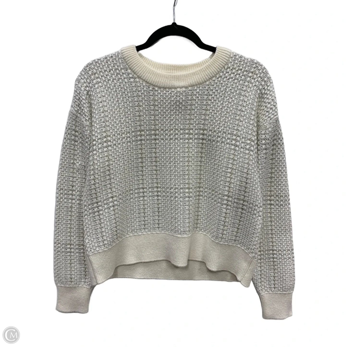 Sweater By Michael By Michael Kors In Cream & Silver, Size: Xs