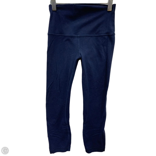 Athletic Leggings Capris By Lululemon In Navy, Size: S