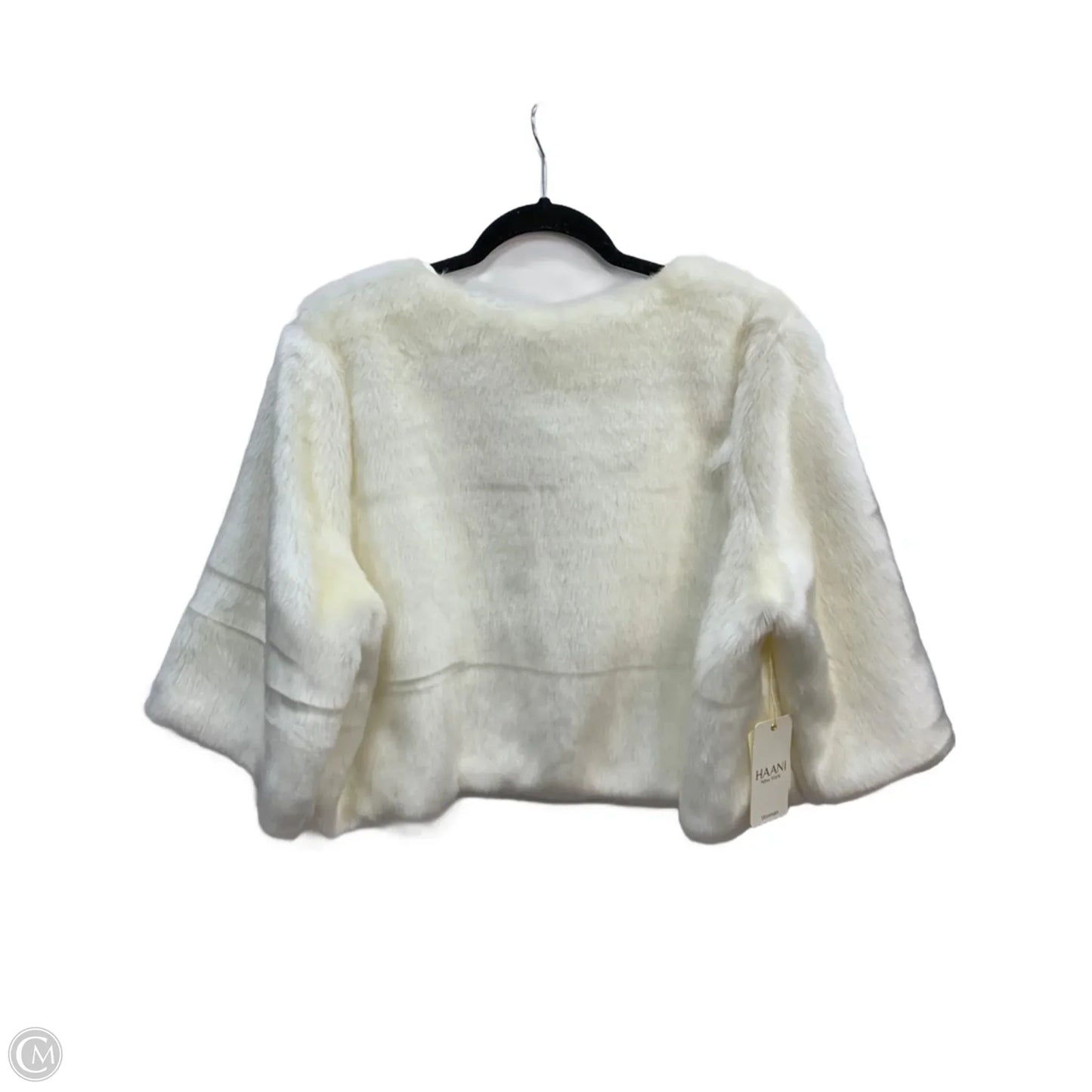 Coat Faux Fur & Sherpa By Haani In Cream, Size: 2x