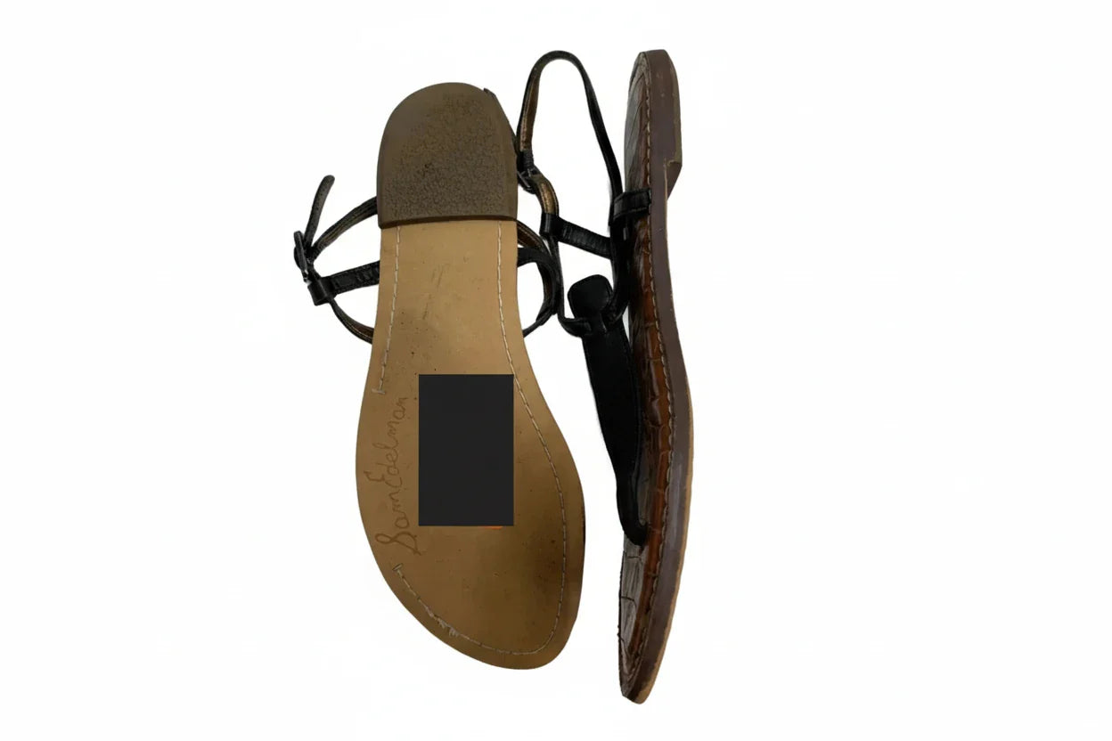 Sandals Flip Flops By Sam Edelman In Black & Brown, Size: 6