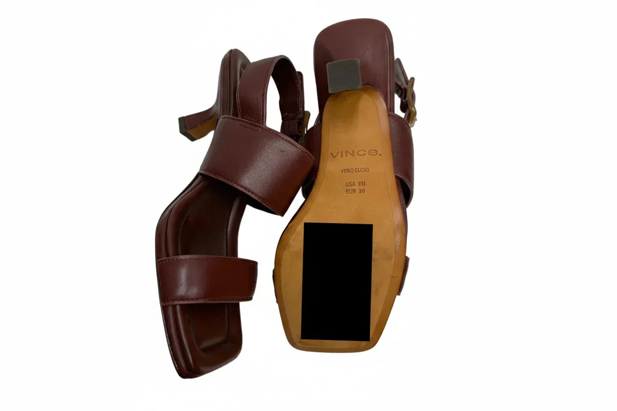 Shoes Heels Block By Vince Camuto In Maroon, Size: 6