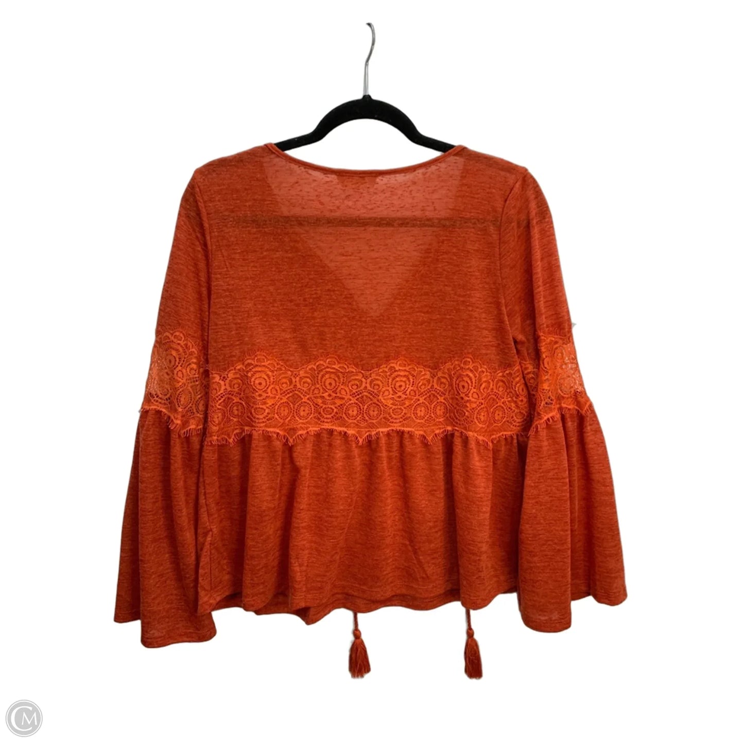 Top Long Sleeve By Altard State In Orange, Size: S