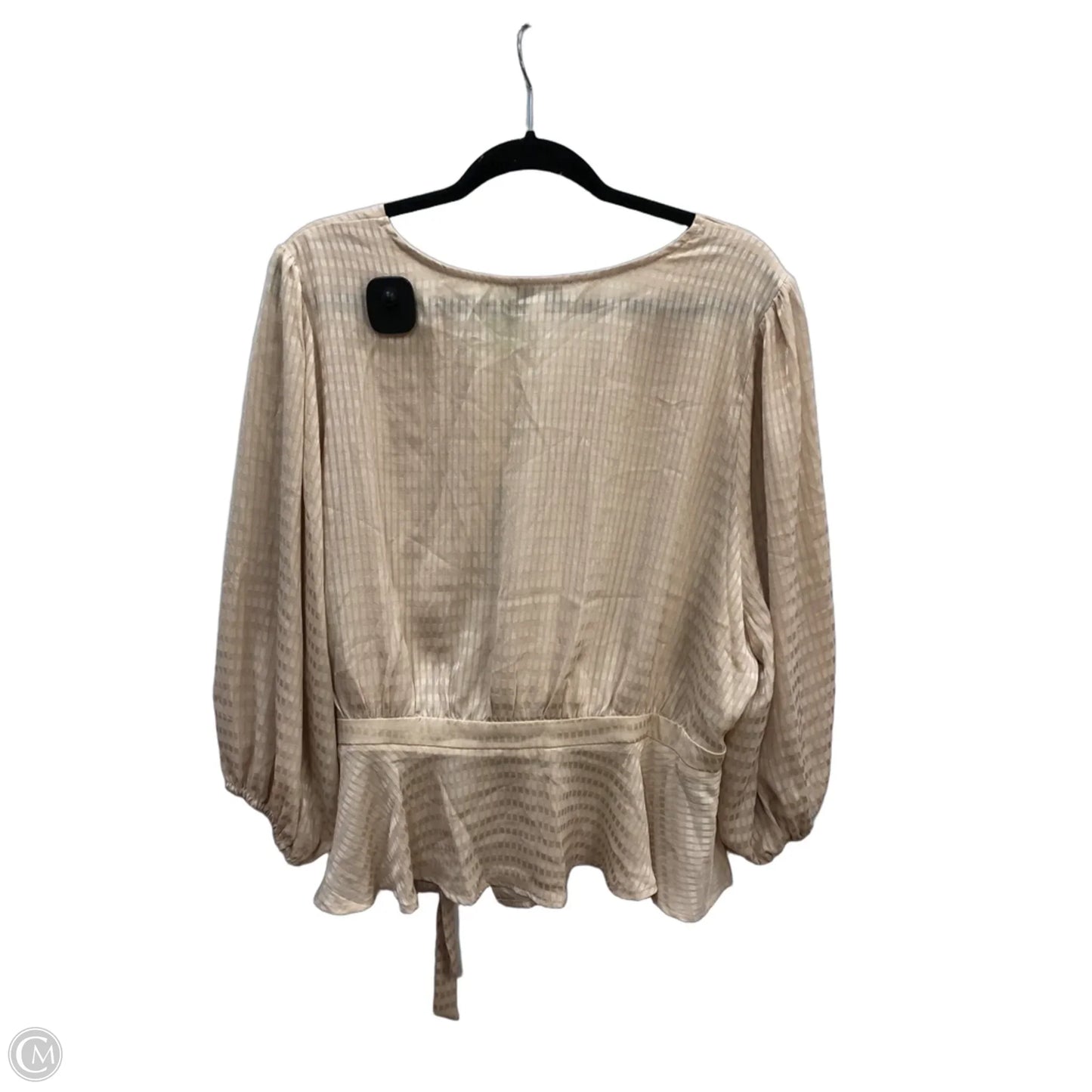 Blouse Long Sleeve By Gilli In Gold, Size: 3x