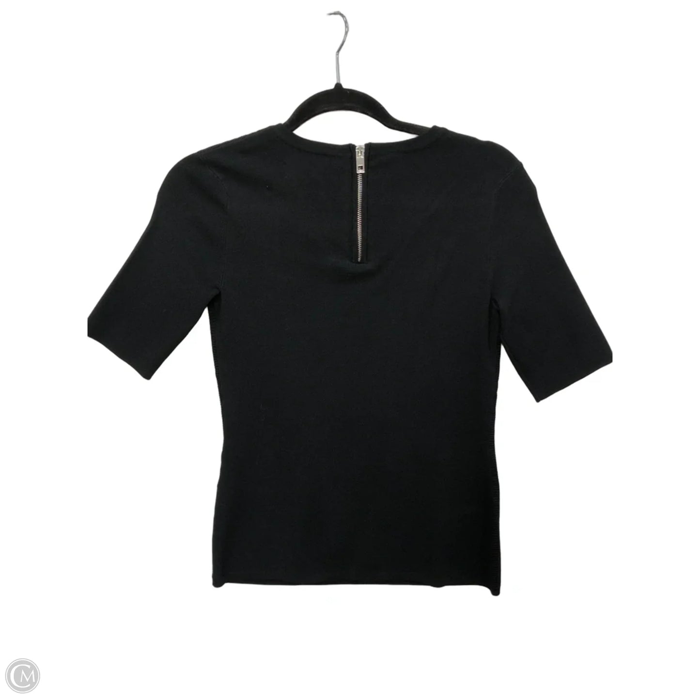 Blouse Short Sleeve By Rag And Bone In Black, Size: Xs