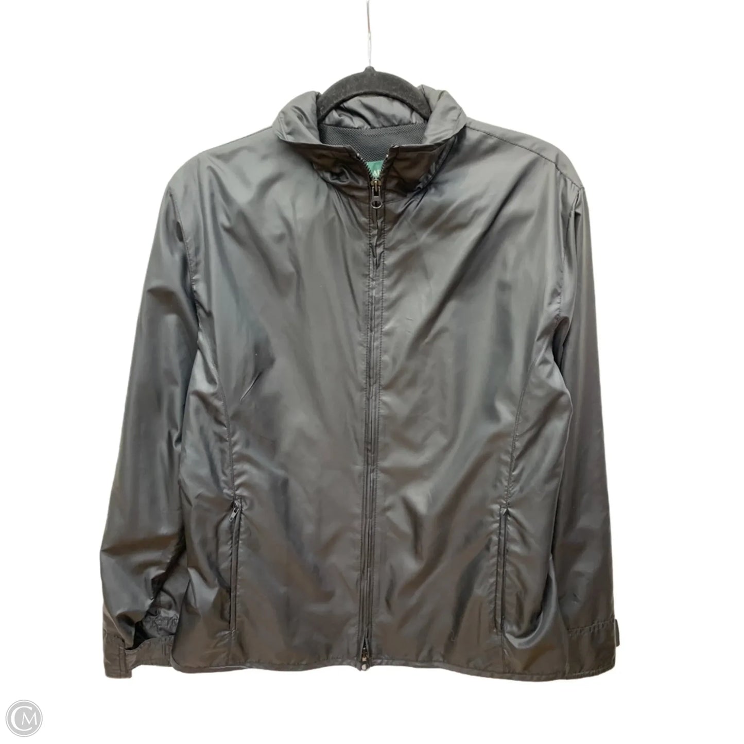 Athletic Jacket By Lauren By Ralph Lauren In Black, Size: S