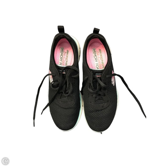 Shoes Sneakers By Skechers In Black & Blue, Size: 6