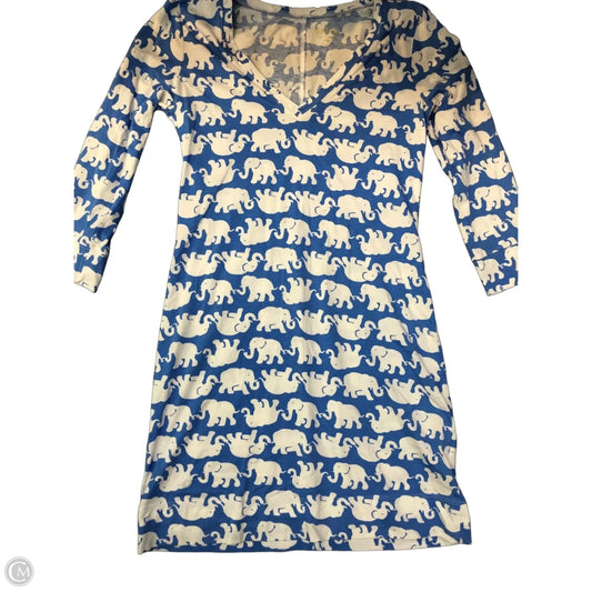 Dress Designer By Lilly Pulitzer In Blue & White, Size: M
