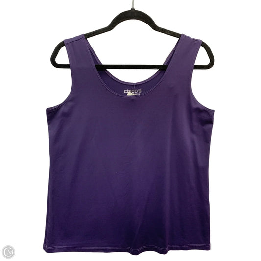 Tank Top By Chicos In Purple, Size: 2x