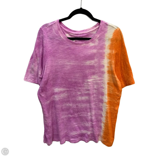 Top Short Sleeve Basic By Lane Bryant In Purple, Size: 1x
