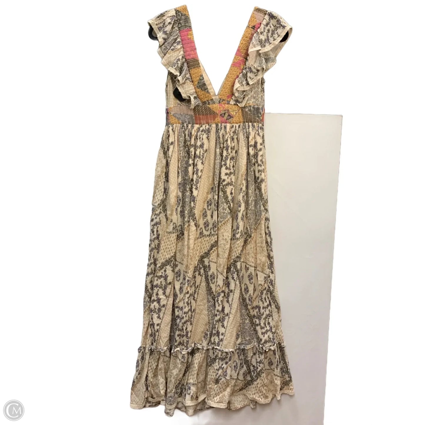 Dress Casual Maxi By Let Me Be In Tan, Size: Xs