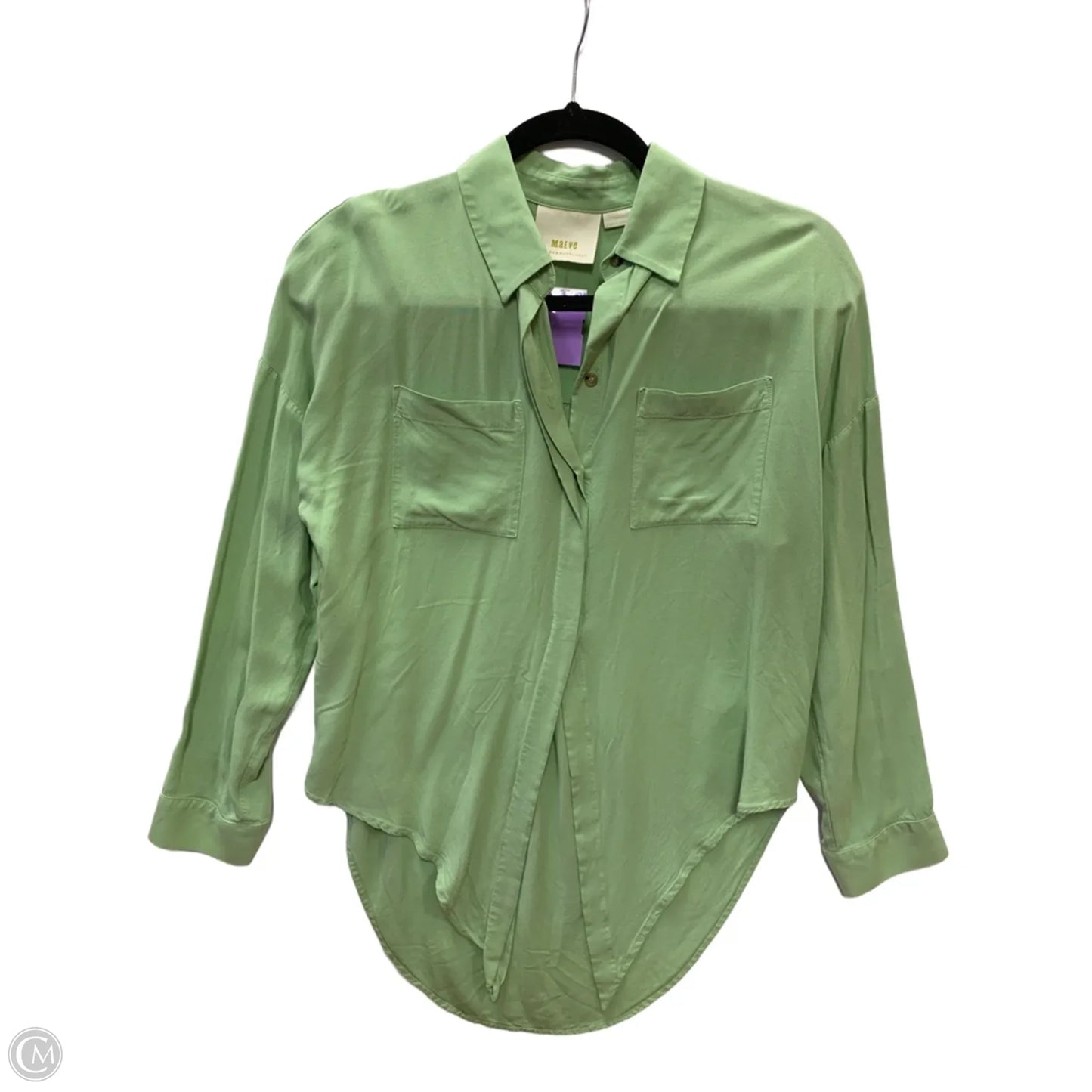 Top Long Sleeve By Maeve In Green, Size: Xs