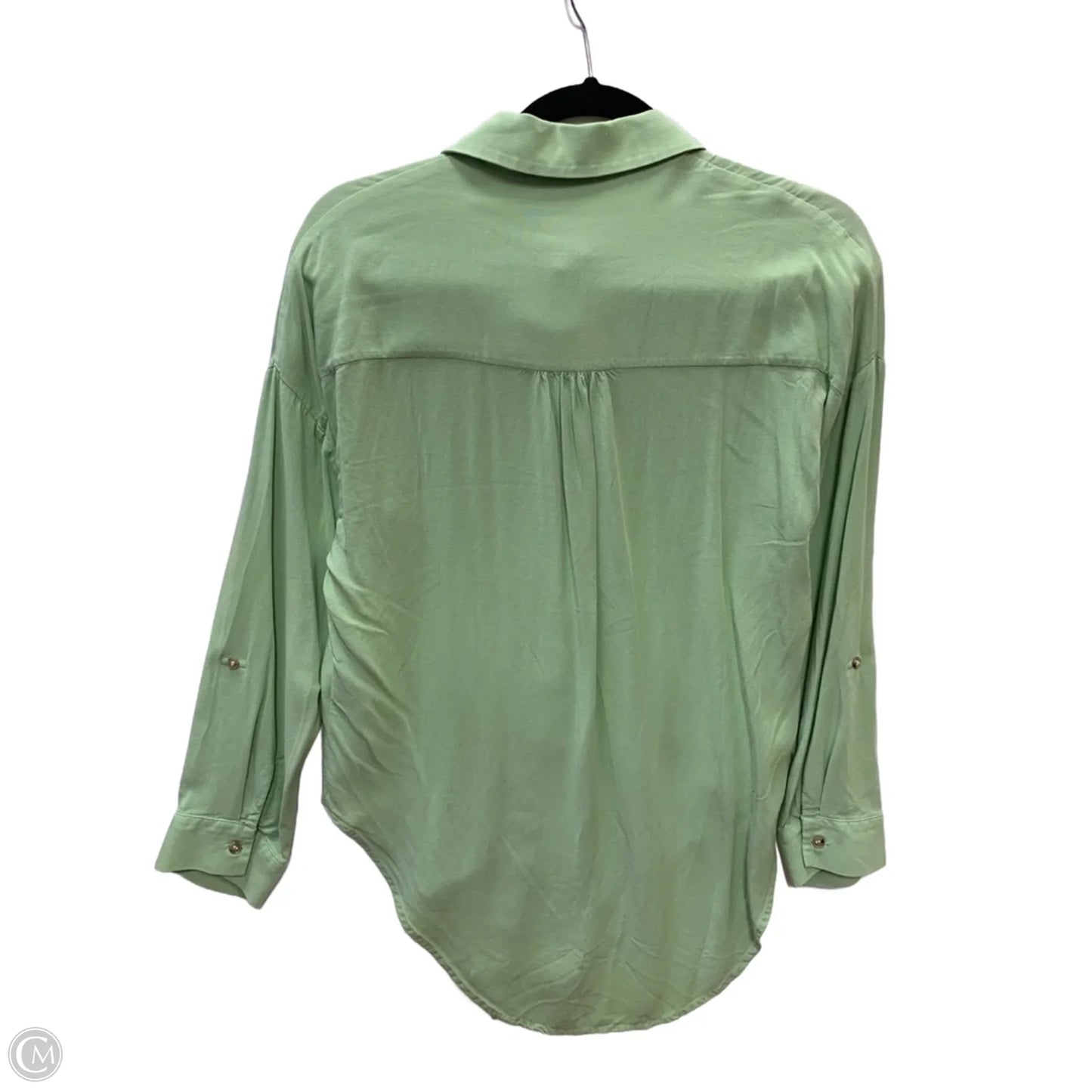Top Long Sleeve By Maeve In Green, Size: Xs