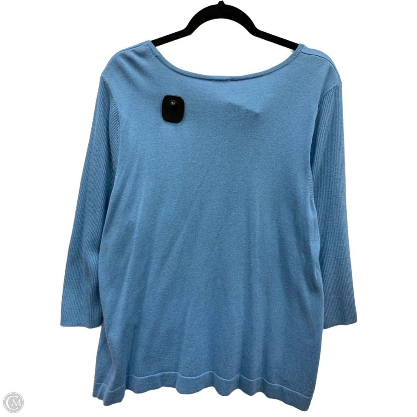 Sweater By Chicos In Blue, Size: 16