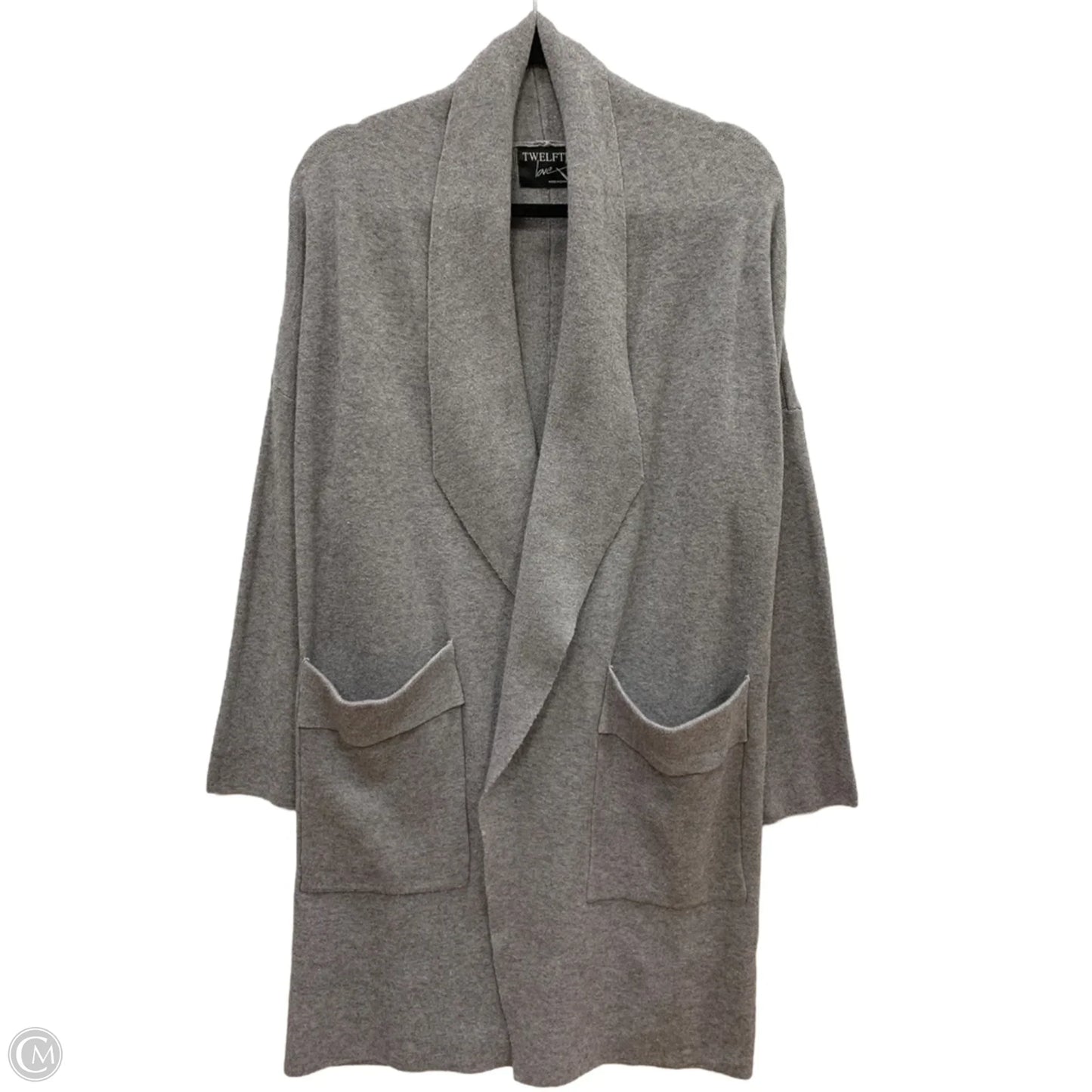 Sweater Cardigan By Clothes Mentor In Grey, Size: S