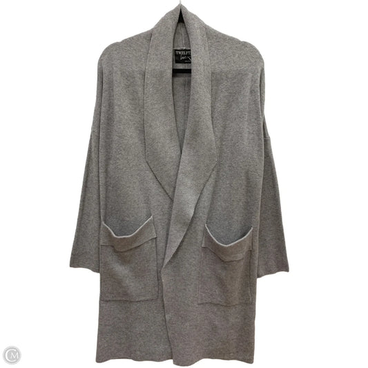 Sweater Cardigan By Clothes Mentor In Grey, Size: S