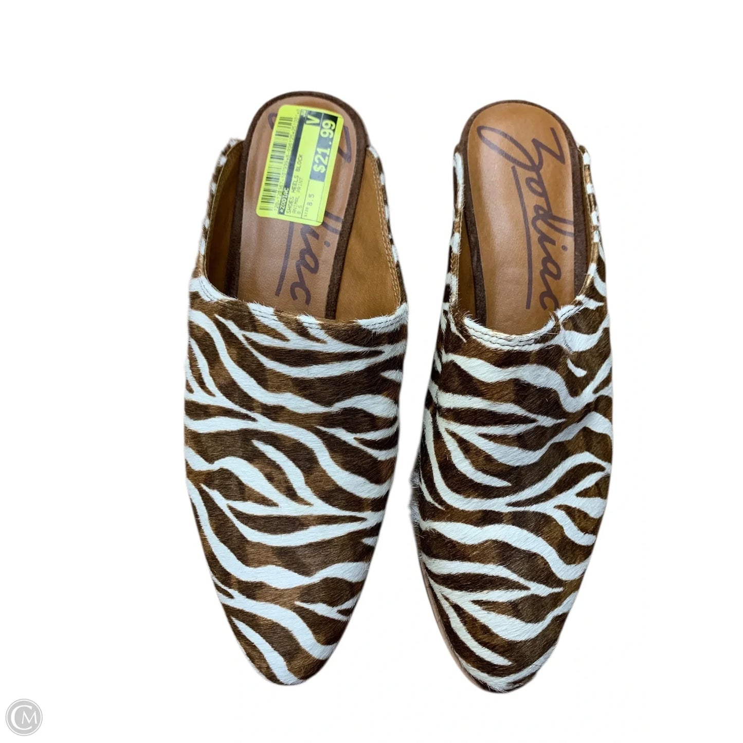 Shoes Heels Block By Zodiac In Animal Print, Size: 8.5