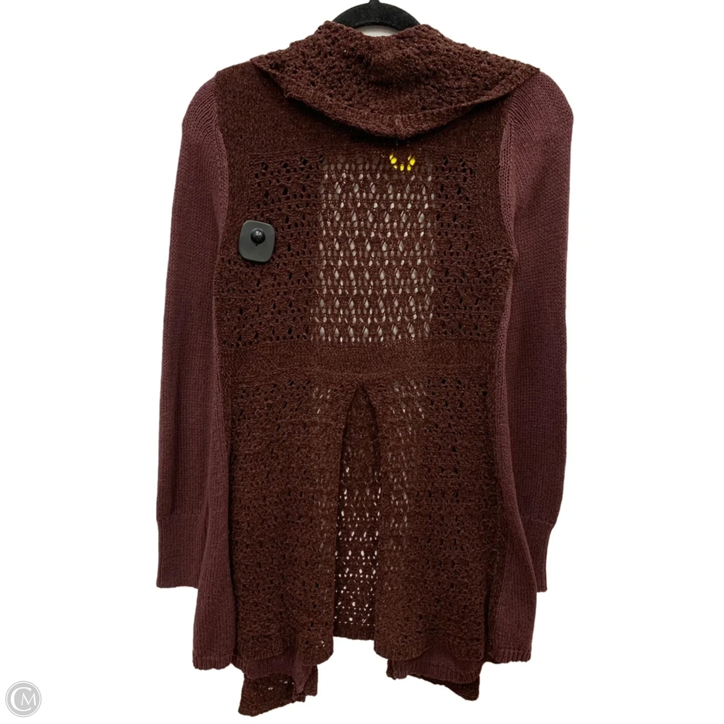 Sweater Cardigan By Clothes Mentor In Maroon, Size: M