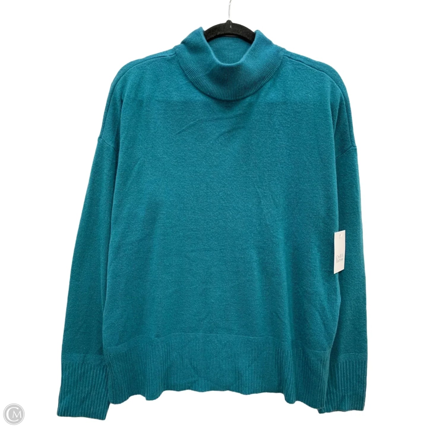 Sweater By Croft And Barrow In Teal, Size: L