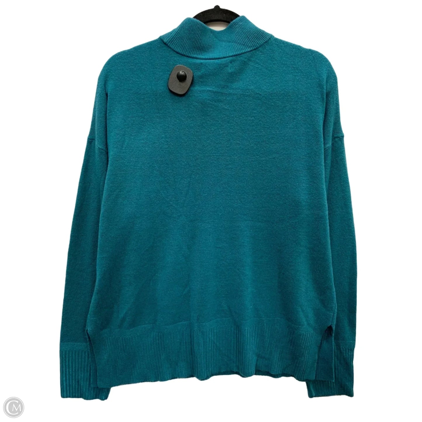 Sweater By Croft And Barrow In Teal, Size: L