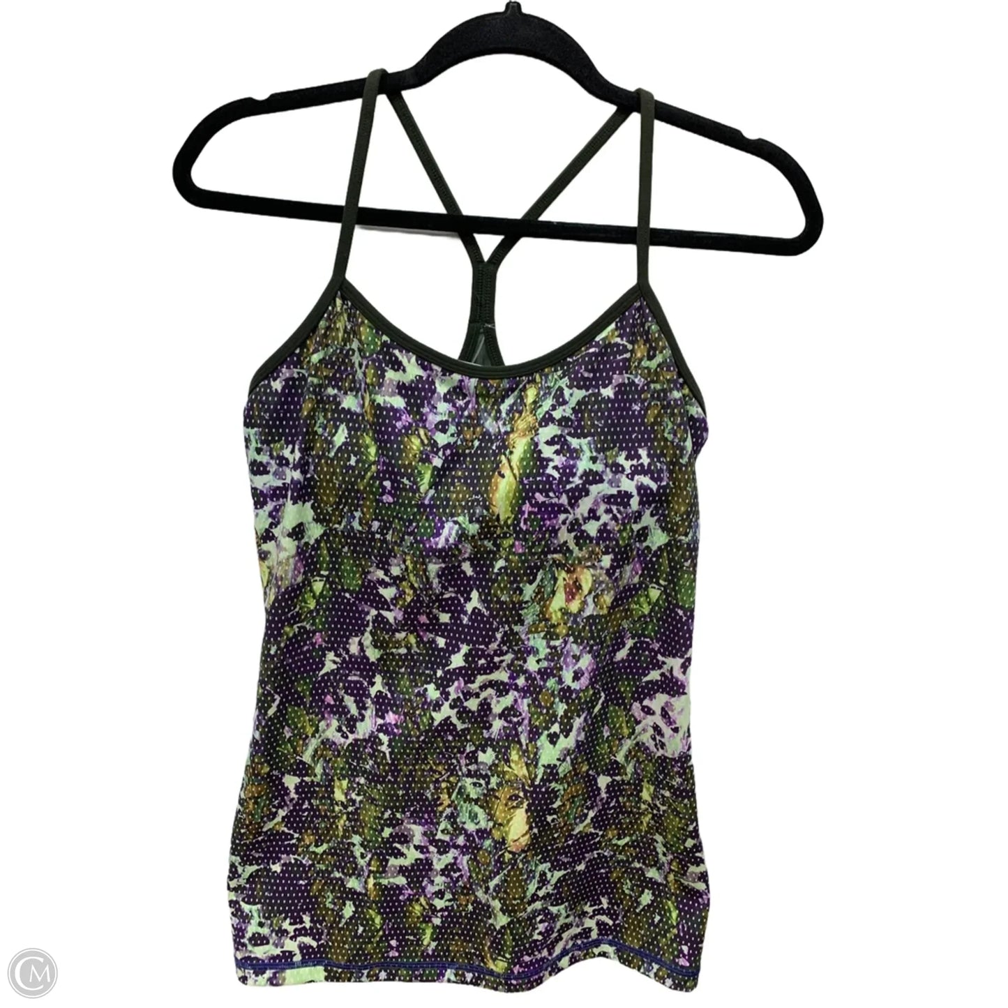 Athletic Tank Top By Lululemon In Grey & Purple, Size: S