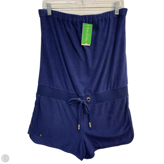 Romper Designer By Lilly Pulitzer In Navy, Size: L
