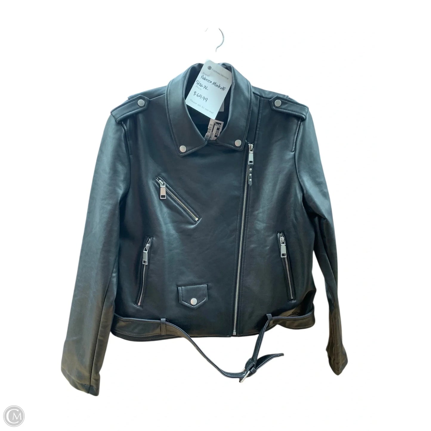 Jacket Designer By Rebecca Minkoff In Black, Size: Xl