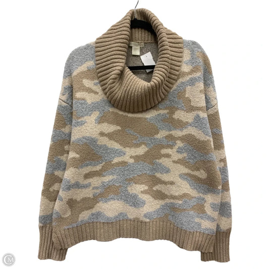 Sweater By Christian Siriano In Camouflage Print, Size: Xl