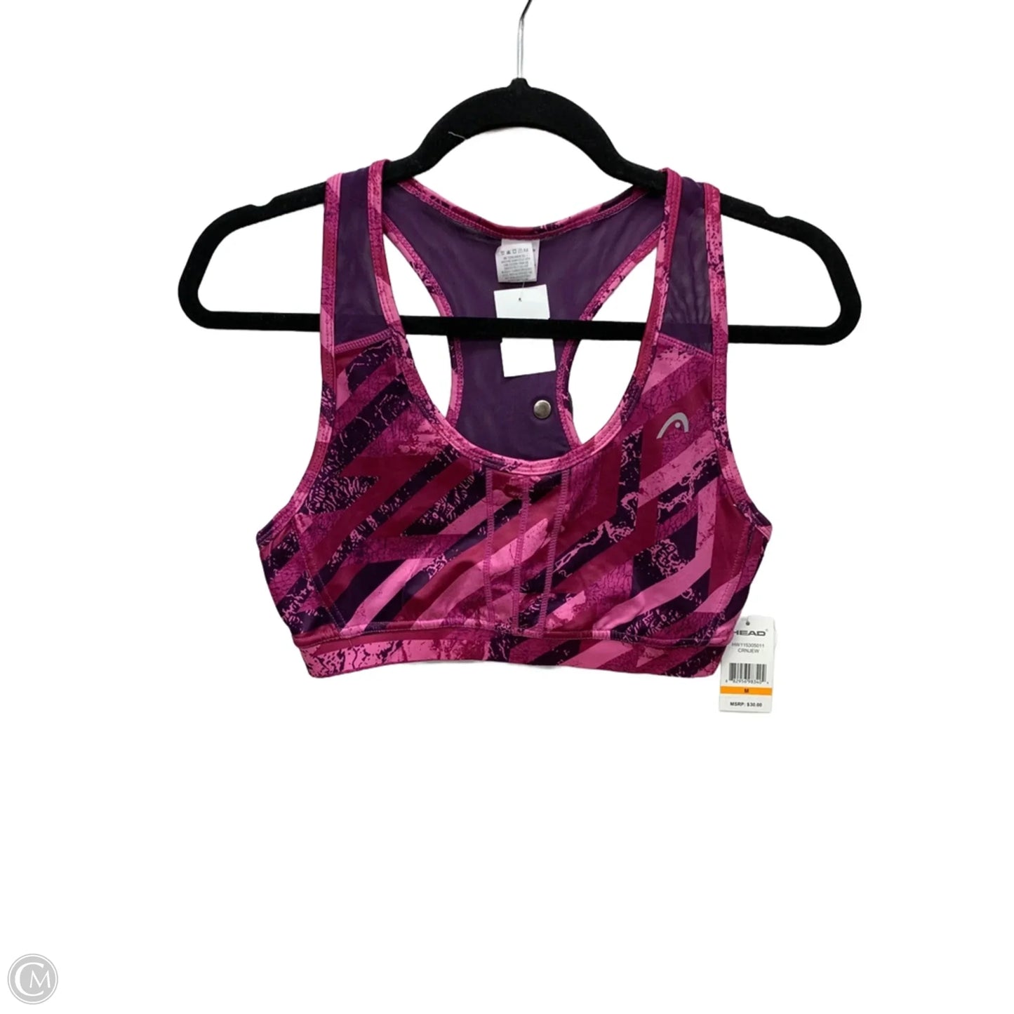 Athletic Bra By Head In Pink, Size: M