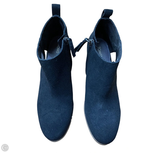 Boots Ankle Flats By Toms In Black, Size: 9