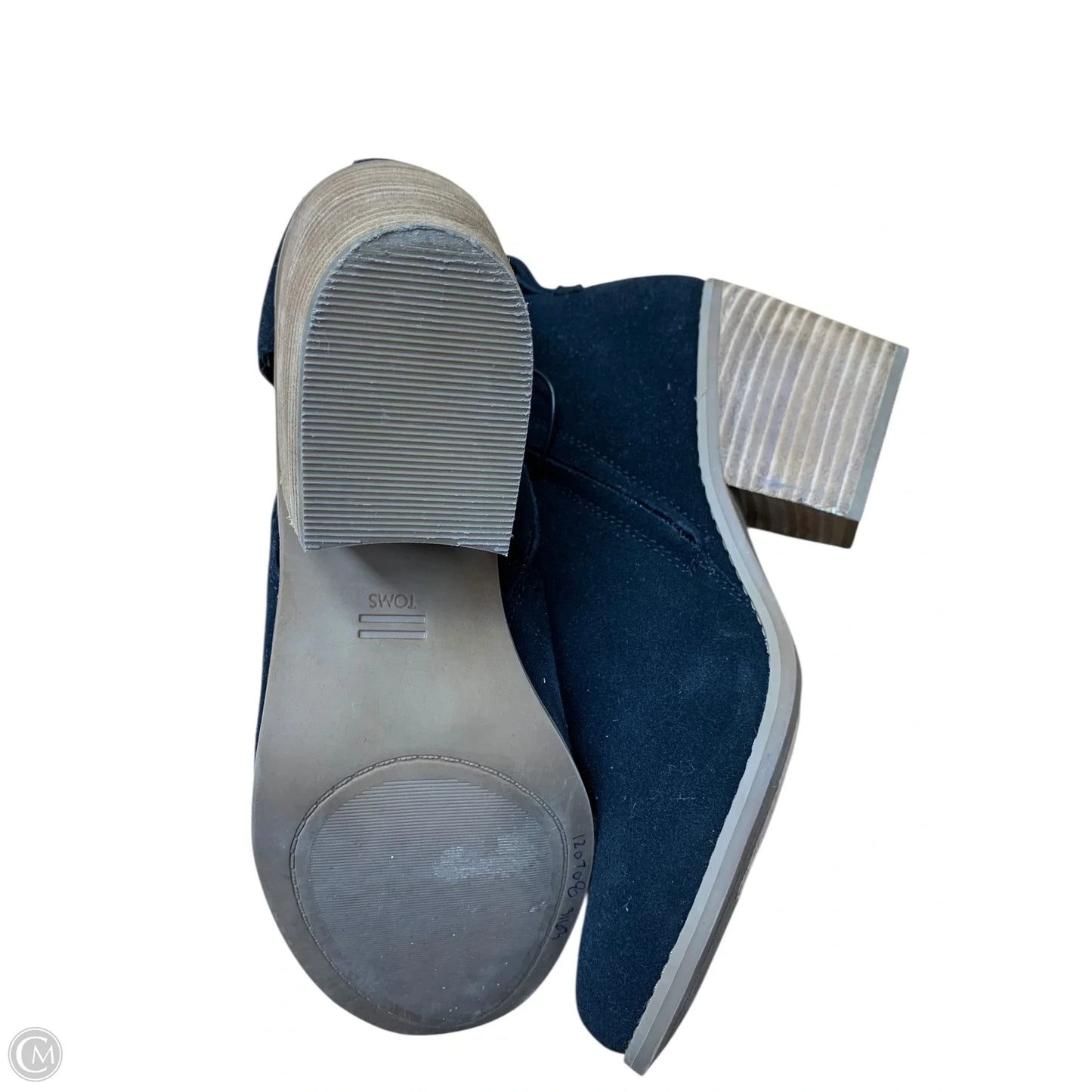 Boots Ankle Flats By Toms In Black, Size: 9