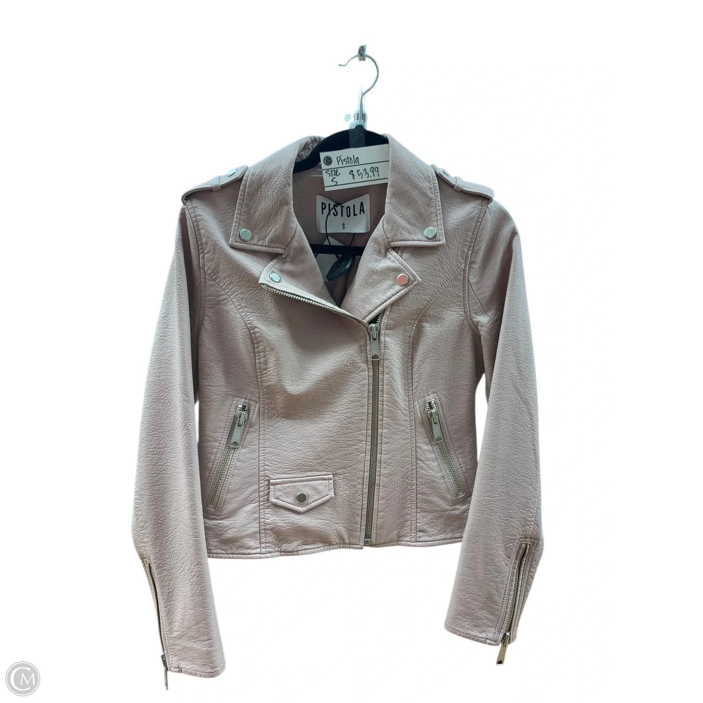 Jacket Leather By Pistola In Pink, Size: S