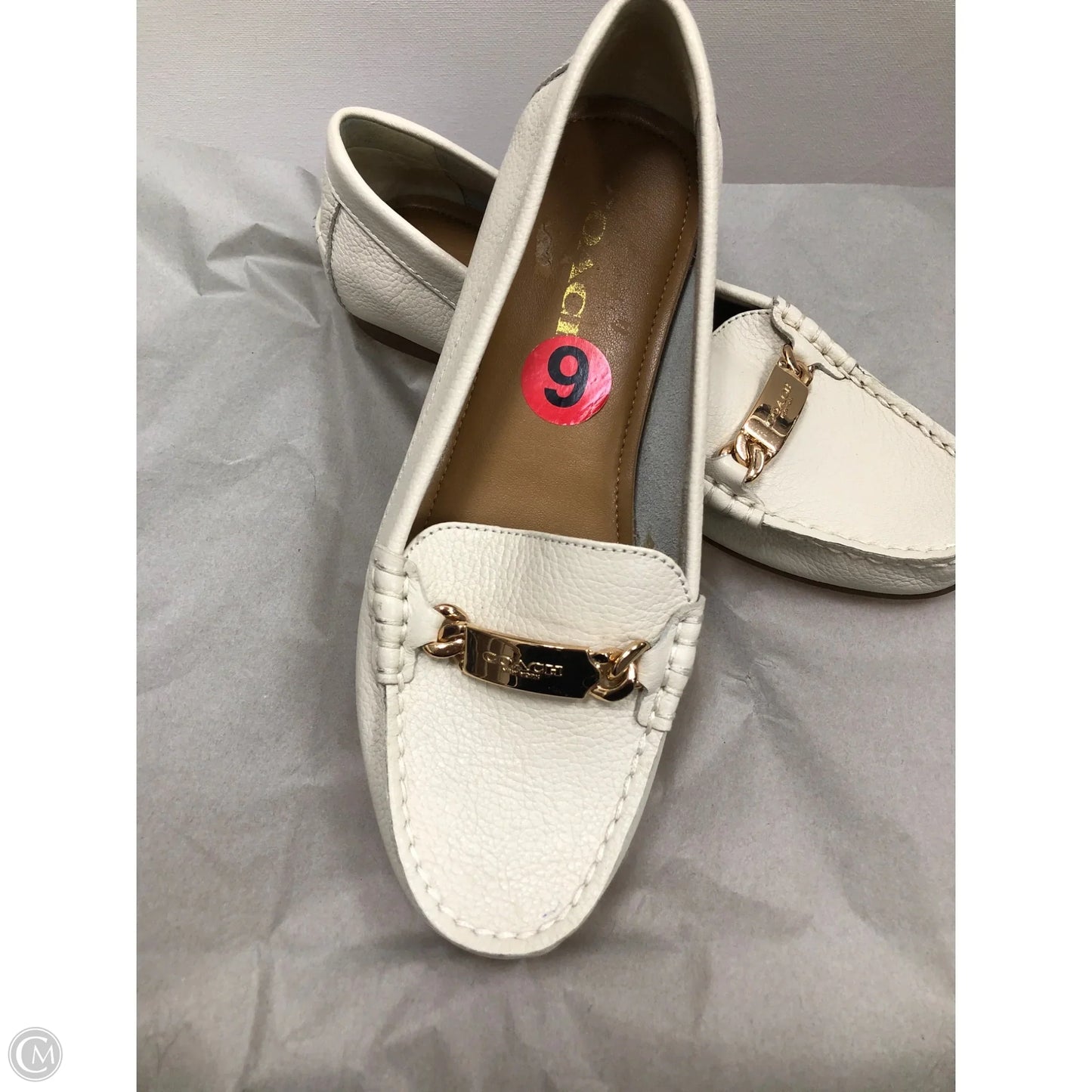 Shoes Designer By Coach In Cream, Size: 6