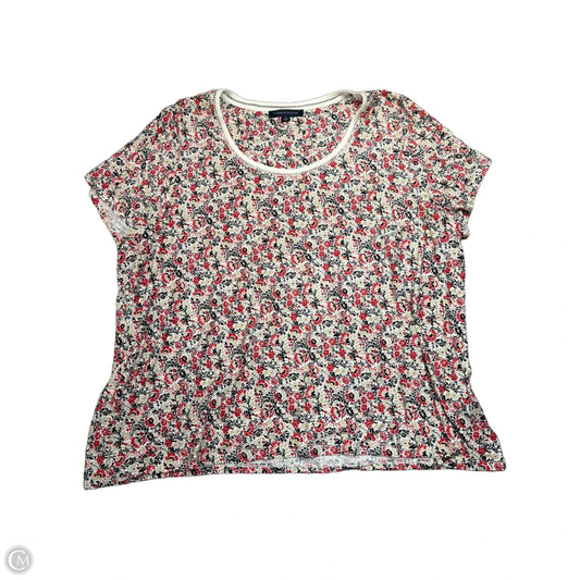 Top Short Sleeve By Tommy Hilfiger In Red, Size: 3x