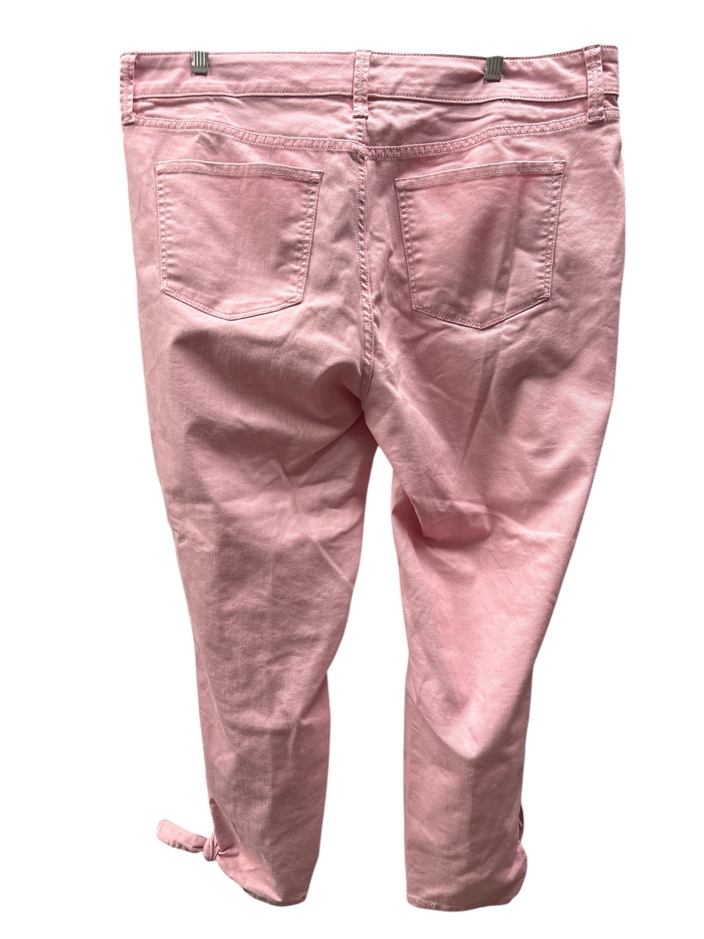 Jeans Skinny By St Johns Bay In Pink, Size: 18