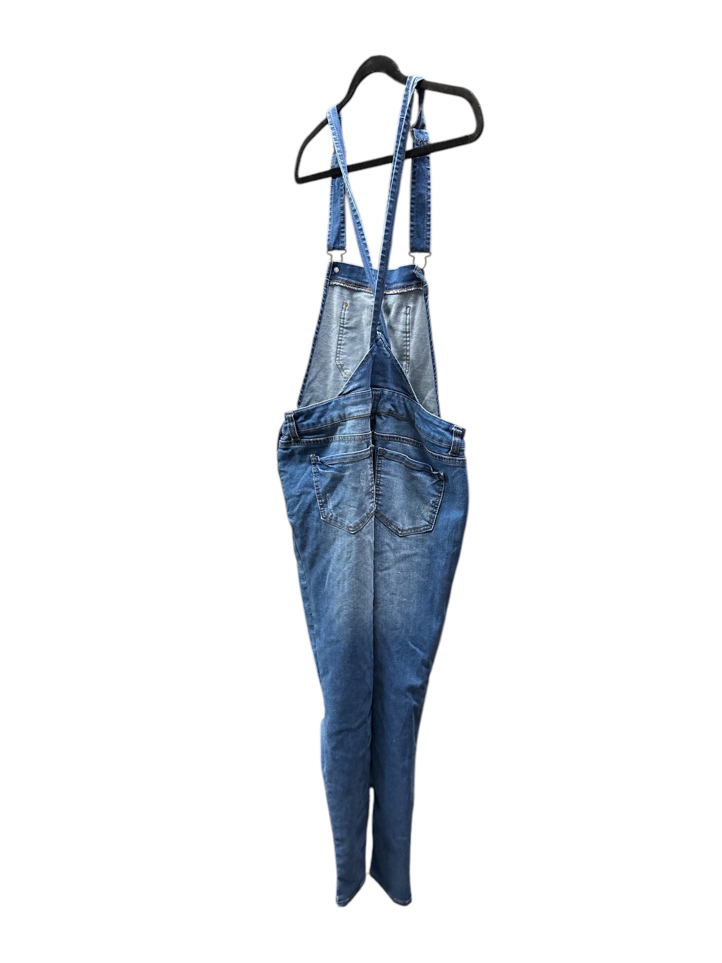 Overalls By Clothes Mentor In Blue Denim, Size: M