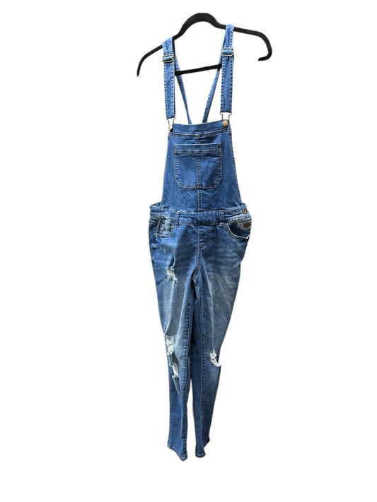 Overalls By Clothes Mentor In Blue Denim, Size: M