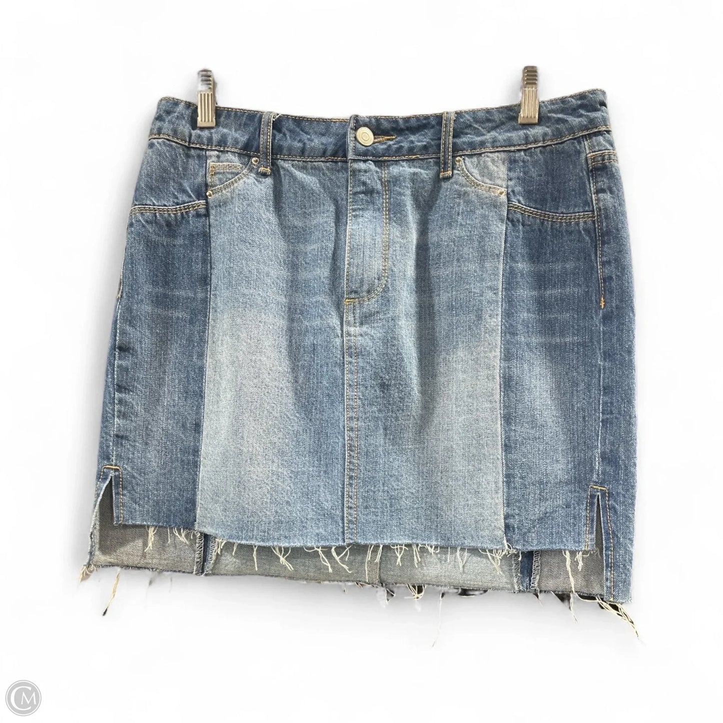 Skirt Midi By Gianni Bini In Blue Denim, Size: S