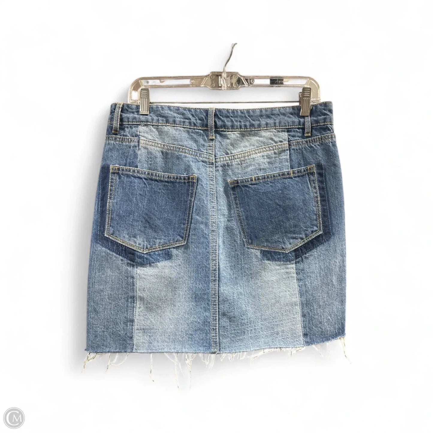 Skirt Midi By Gianni Bini In Blue Denim, Size: S