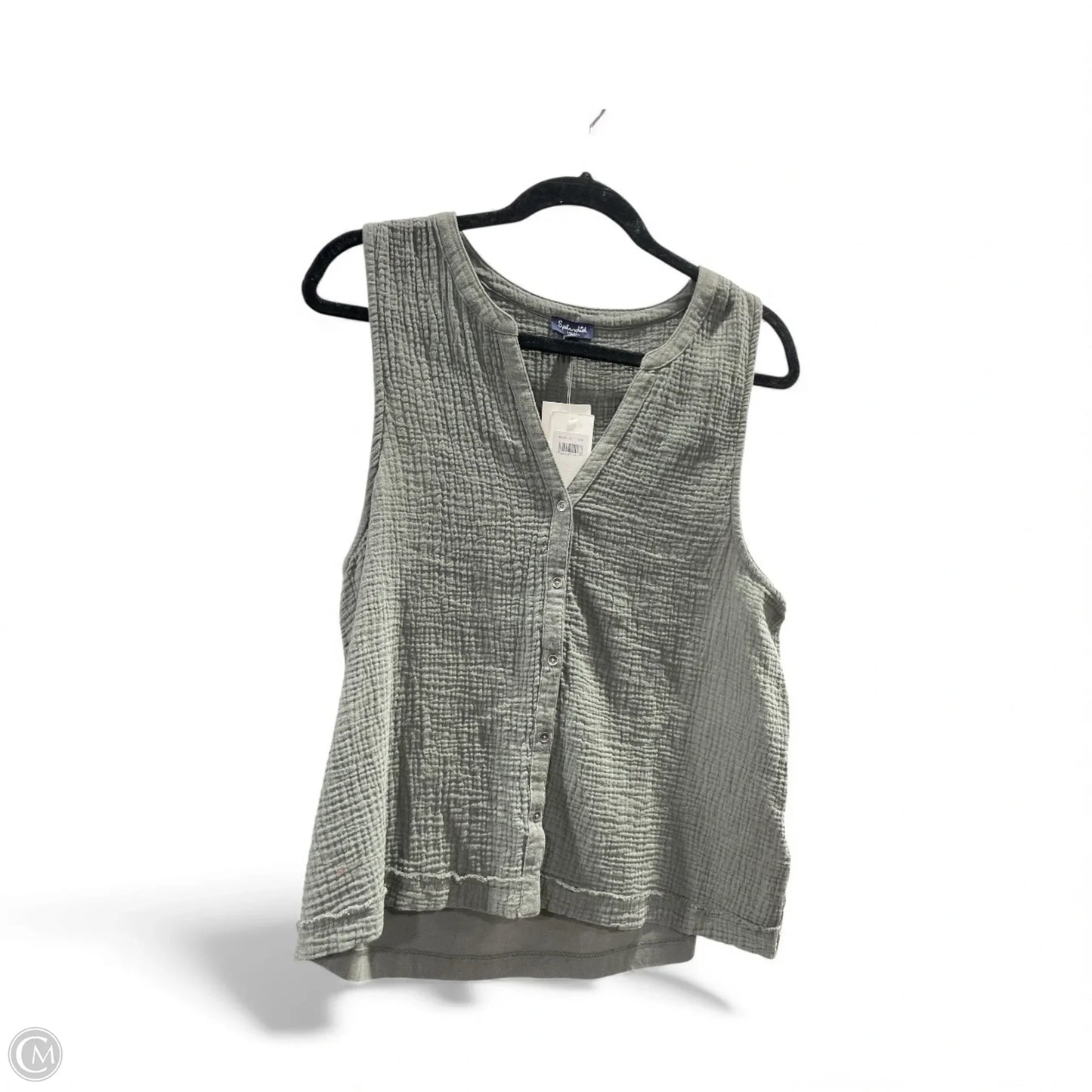 Top Sleeveless By Splendid In Grey, Size: L