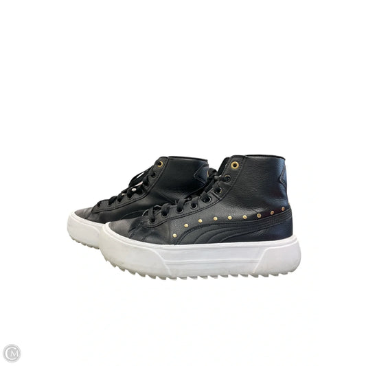 Shoes Sneakers By Puma In Black & Gold, Size: 7