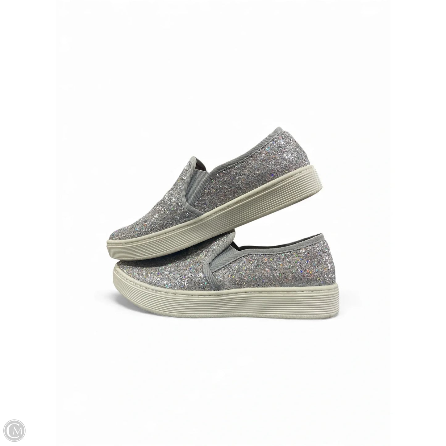 Shoes Flats By Sofft In Silver, Size: 7.5