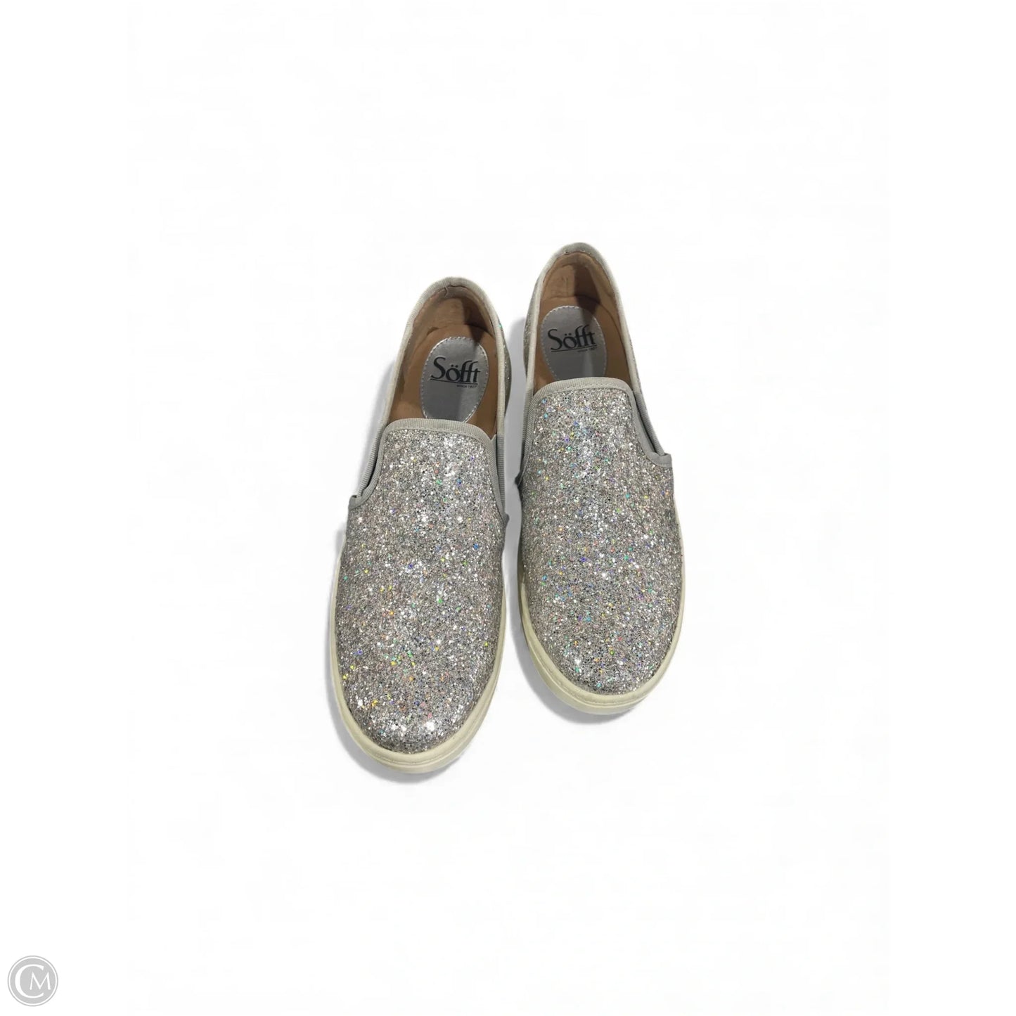 Shoes Flats By Sofft In Silver, Size: 7.5
