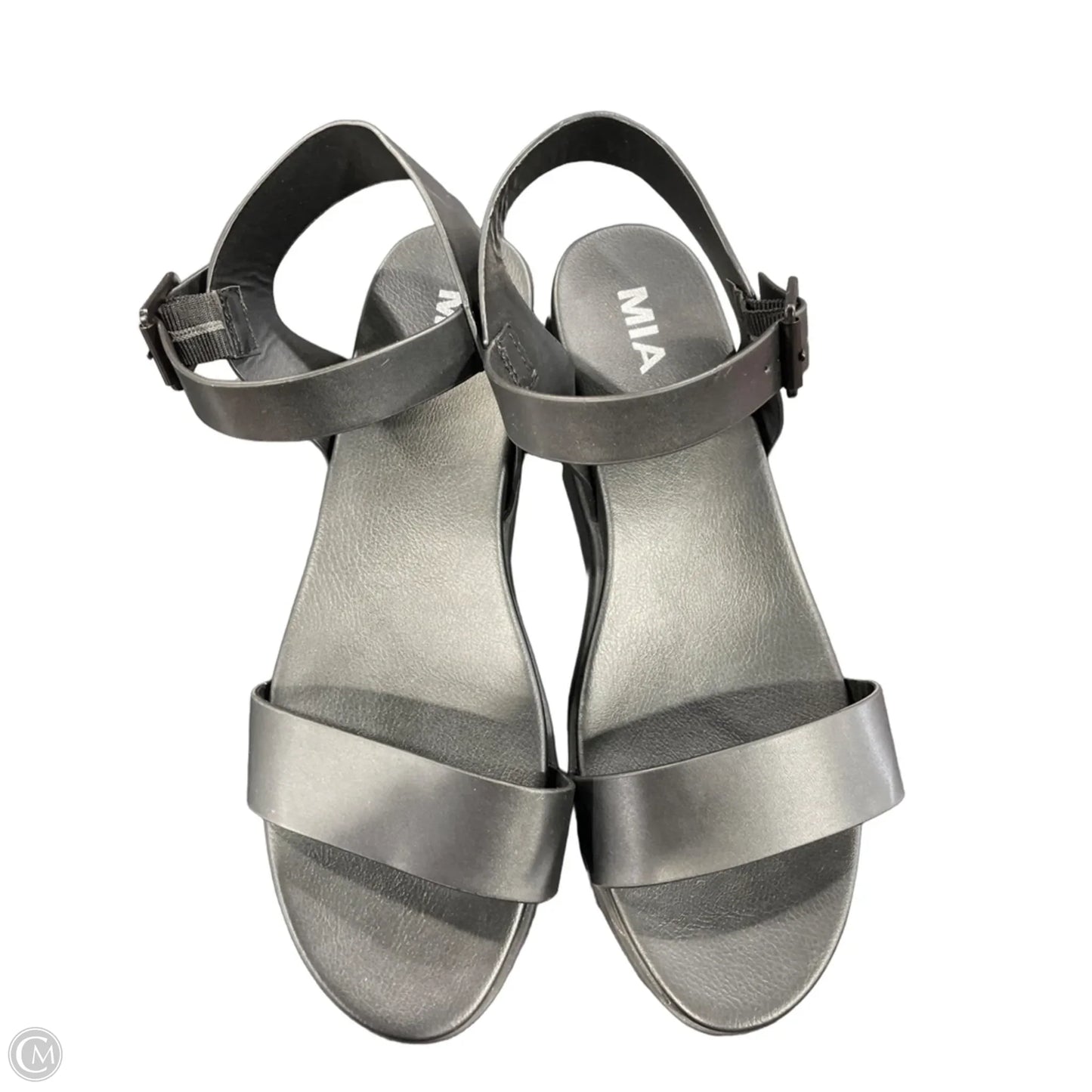 Sandals Heels Platform By Mia In Black, Size: 11